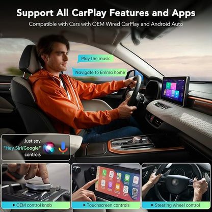 Wireless CarPlay Adapter 2025, Convert Wired to Wireless CarPlay Adaptor - Image 2