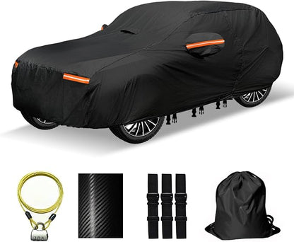 30 Layers SUV Car Cover for Automobiles All Weather Waterproof, Outdoor by OWEEIO