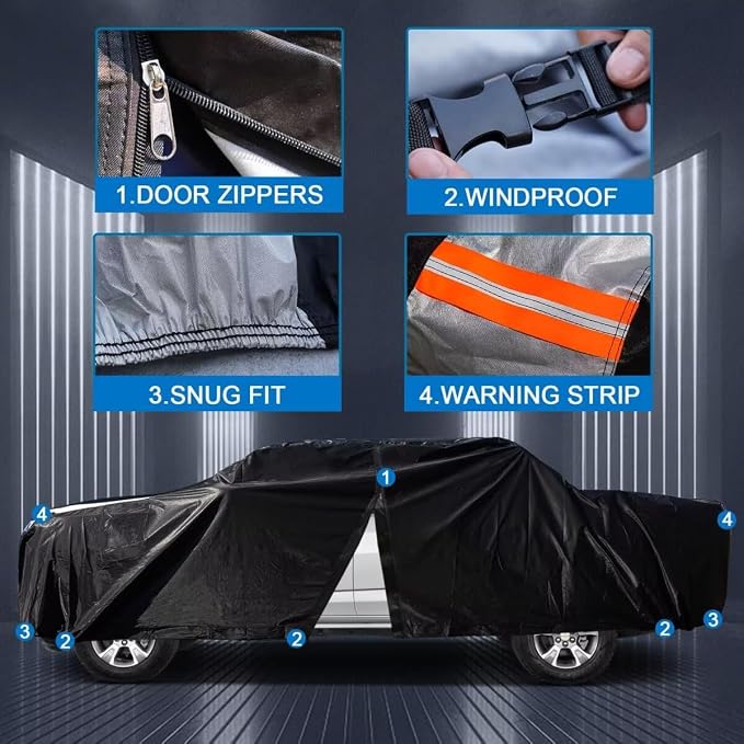 Ford F100 Truck Cover Custom Fit 1953-1983 Regular/Extended/Crew Cab Short/Long - Image 3