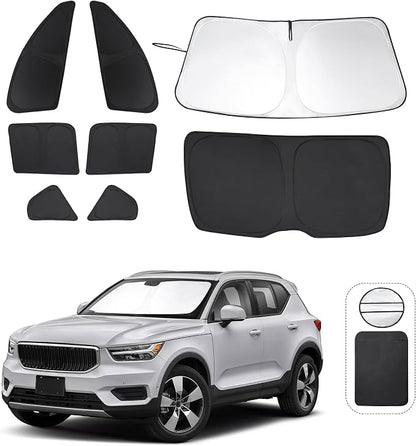 TINGLU Window Shades for Volvo XC40 2019-2025 Accessories Car Side Full Windows by TINGLU