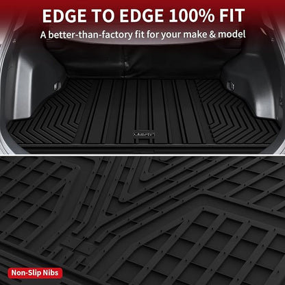 LASFIT Trunk Mats Fit for 2019-2025 Toyota RAV4 Hybrid and Gasoline, All - Image 3