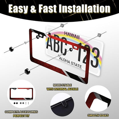 Trinidad and Tobago Flag License Plate Frame Flag License Plate Holder - Image 7