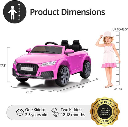 Electric Car for Kids, Licensed Audi 6V Kids Ride on Car Toy for Toddlers - Image 8