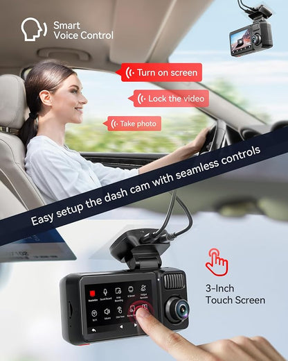 REDTIGER F17 Elite 4K 3 Channel Dash Cam, STARVIS 2 IMX678 & IMX675, 128GB Card - Image 5