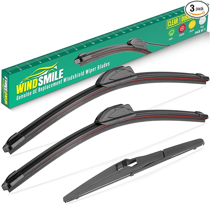 24" 18" 10" Windshield Wiper Blades Replacement by WINDSMILE