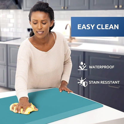 KitchenClouds Cushioned Anti Fatigue Rug 17.3"x28" Waterproof Non Slip Standing - Image 3
