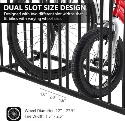 Commercial Bike Rack Garage Floor, Grid Bike Rack in Ground, 10-Bike Capacity - Image 3