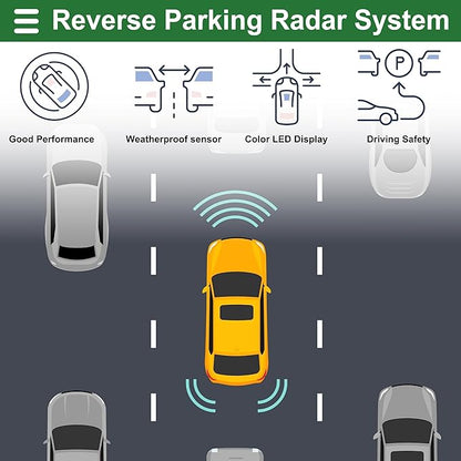 Motoforti Universal Car Auto Vehicle Reverse Backup Radar System Reverse - Image 2