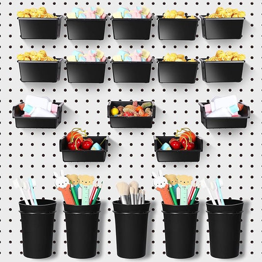 Yookeer 20 Pcs Pegboard Bins and Cups by Yookeer