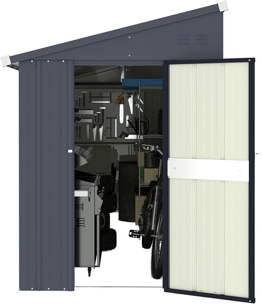 BlueWish 4'x10' Storage Shed, Outdoor Storage Shed by RespondToEveryExpectation