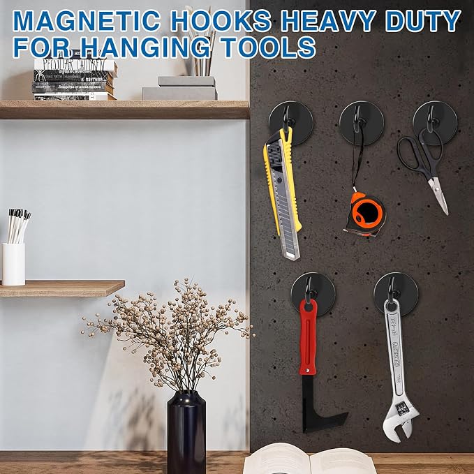 LOVIMAG Magnetic Hooks, 110LBS Strong Magnetic Hooks Heavy Duty - Image 6