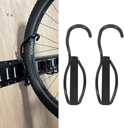 E-Track Bike Hooks, Heavy Duty Wall Mounted Bike Storage Rack Bike Mount by porotmotor