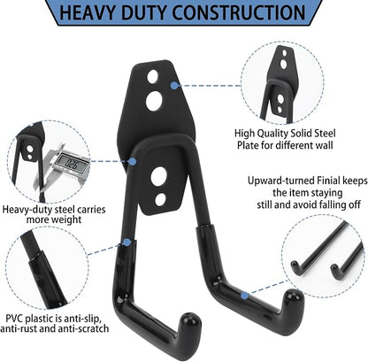 Wall Mount Heavy Duty Garage Hooks – Wall Mounted Storage Hooks - Image 2