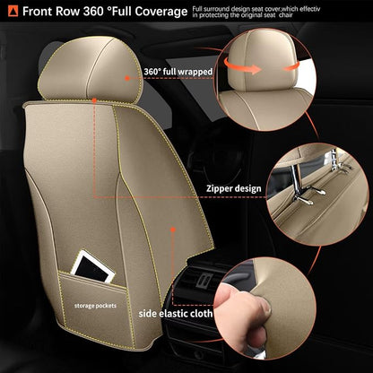 2 Front Seat Covers Fit for Toyota Camry 2012-2023 2024 2025: Car Seat Covers - Image 2