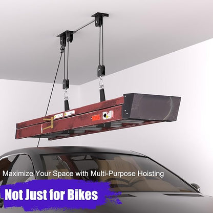 Bike Hoist, Heavy Duty Bike Pulley System - Image 7