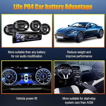 TPE Car Start Stop System BCI Group26 LiFePO4 Lithium-ion Battery 12.8V 800A - Image 6