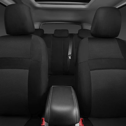 CAR PASS 3D Air Mesh Car Seat Covers Full Sets w/5mm Sponge, Steering Wheel - Image 3