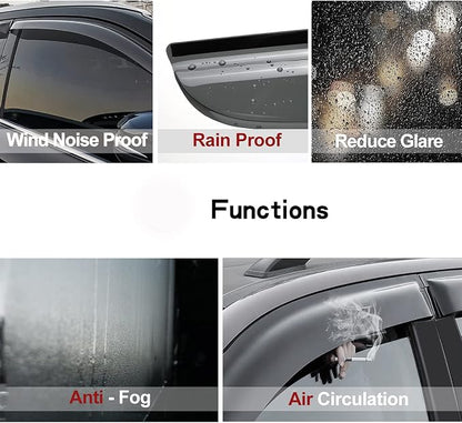 Side Window Visor Vent Wind Deflector fit - Image 4