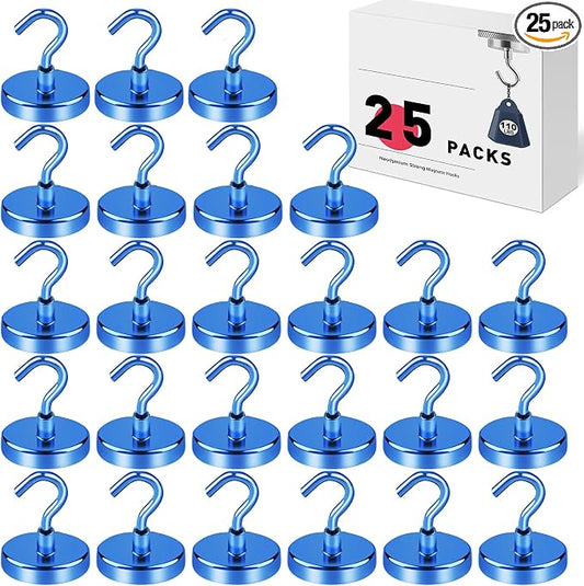 LOVIMAG Magnetic Hooks for Cruise Cabins, 110lbs Blue Magnetic Hooks for by LOVIMAG