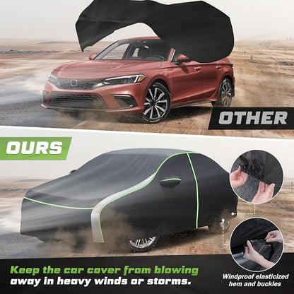 Mixsuper Liner Car Cover for Honda Civic 1991-2026, 7 Layers Waterproof Car - Image 6