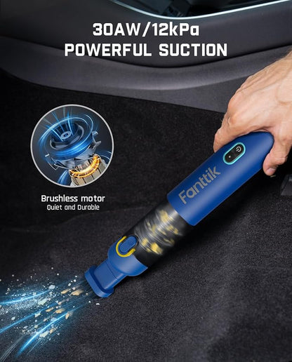 Fanttik Slim V8 Mate Cordless Car Vacuum Suction Power 12000Pa, Portable Mini - Image 6