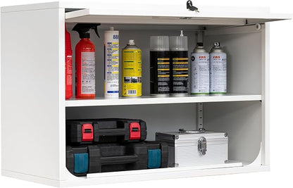 Metal Storage Cabinet White Wall Cabinets by Fesbos