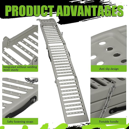 77.2" L x 9.8" W Truck Ramps, 1212 Lbs Loading Ramps - Image 6