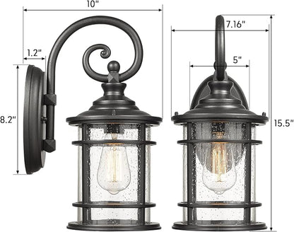 Emliviar Modern Outdoor Wall Lantern - Image 6