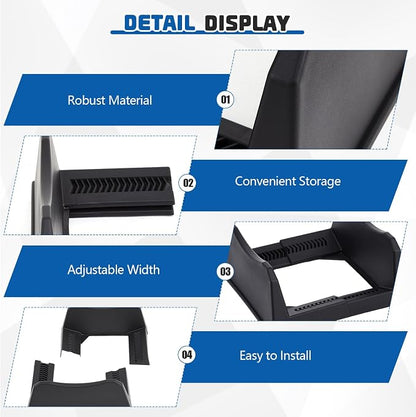 2 Pcs Car Tire Display Stand Wheel Display Rack Adjustable Width Rim Storage - Image 4