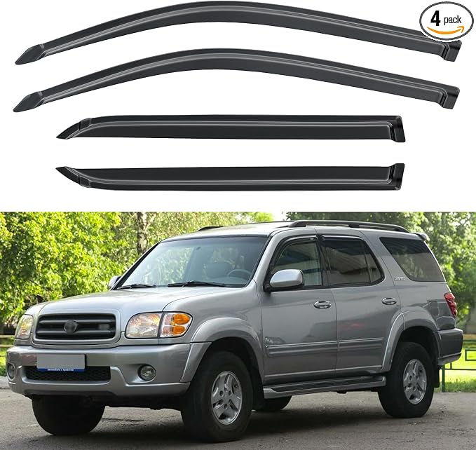 Window Visors Rain Guards Shield by YQAUTEC
