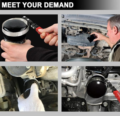 Standard Oil Filter Wrench, Oil Filter Wrench Tool Fits Filter from 3-1/4" to - Image 5
