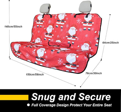 Back Seat Cover for Car Trucks Van SUV, Waterproof Rear Bench Towel Seat Covers - Image 4