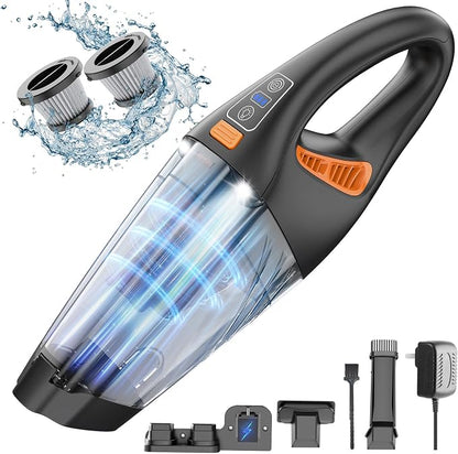Handheld Vacuum Cordless, 18000Pa 160W Hand, 30Min Car Vacuum Portable Cordless by Unknown