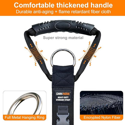 Extension Cord Organizer, Extension Cord Holder, Garage Garden Storage Straps - Image 4