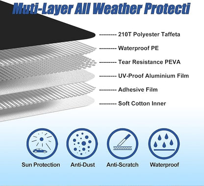 Waterproof Car Covers for 2007-2023 Fiat 500/500C/500E Abarth/New Fiat 500 210T - Image 3