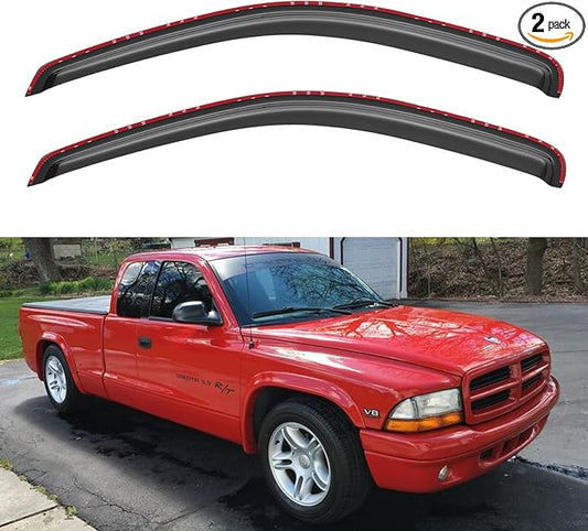 in-Channel Window Visors Rain Guards Shield by YQAUTEC