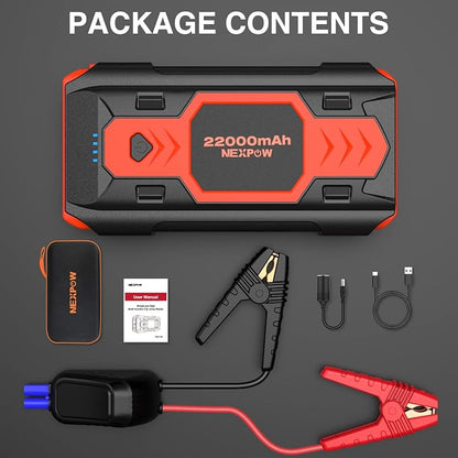 NEXPOW 2500A Peak Car Battery Jump Starter, 12V Auto Car Battery Booster Pack - Image 6