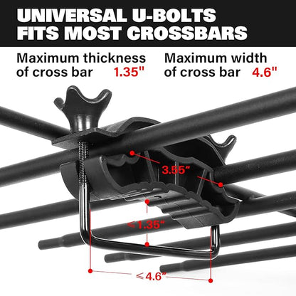 WEIZE Heavy Duty 64"x 39" Roof Rack, Rooftop Cargo Carrier Basket - Image 2