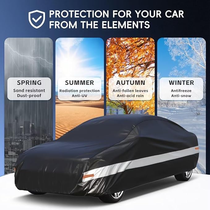 Holhtly Car Cover Custom Fit for Dodge Charger， Car Covers for Automobiles All - Image 5