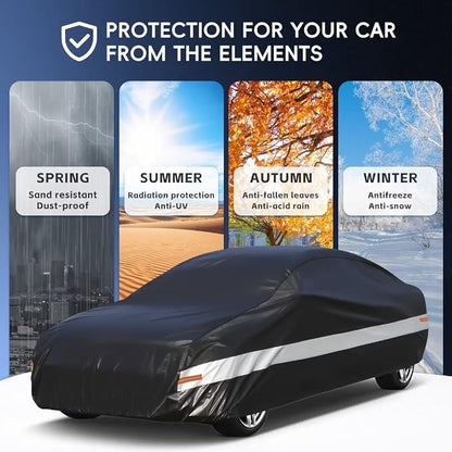 Holhtly Car Cover Custom Fit for Dodge Charger， Car Covers for Automobiles All - Image 5