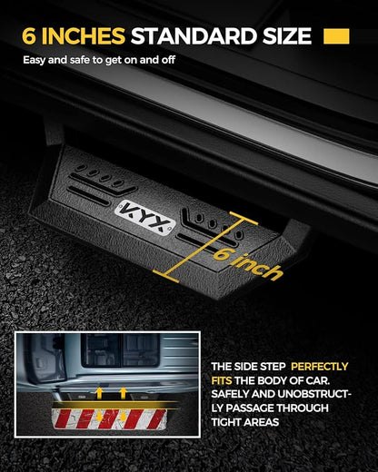KYX Running Boards for 2009-2018 Ram 1500/2010-2025 Ram 2500 3500 Crew Cab & - Image 4