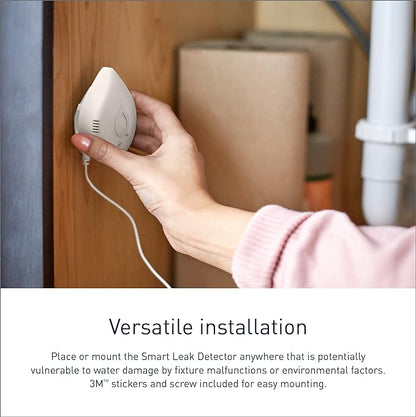 Moen White Flo Smart Water Leak Detector, Water Sensor Alarm - Image 3