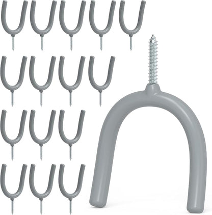 POETISKE Screw in U Utility Hooks Wall Mount Garage Storage Organizer Hanger by UNP