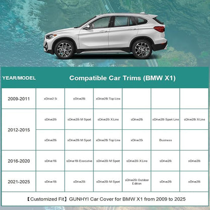Premium Car Cover Custom Fit BMW X1, 16 Layers Heavy Duty Car Cover Waterproof - Image 5