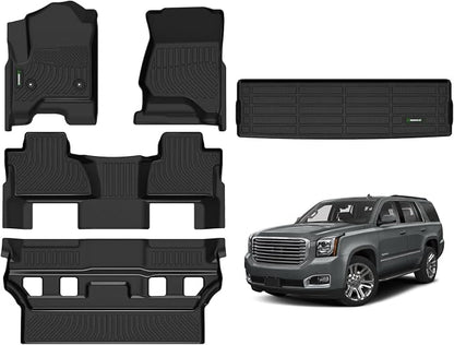 ANBINGO®Floor Mats Fit for Chevy Tahoe/GMC Yukon 2015-2020&Cargo Liners All by ANBINGO