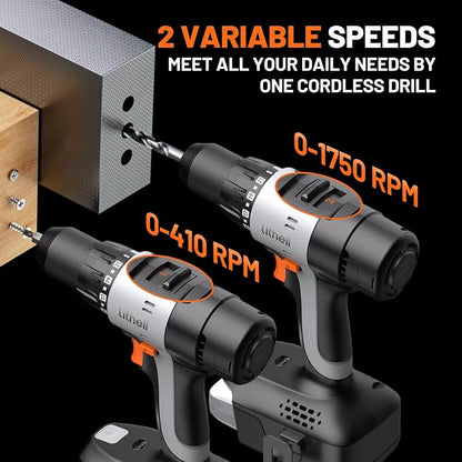 Litheli 20V Cordless Drill Driver, Electric Power Drill - Image 3