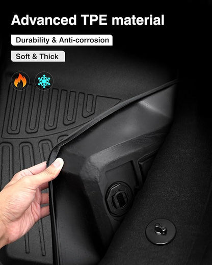 Powerty Floor Mats for Toyota BZ4X & Subaru Solterra 2023 2024 2025 Accessories - Image 7