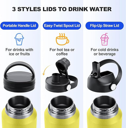SENDESTAR 40oz Water Bottle Wide Mouth Stainless Steel Vacuum Insulated Double - Image 4