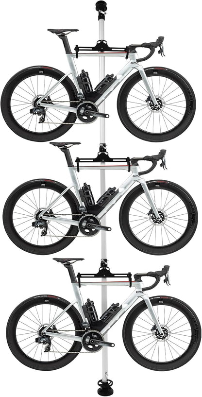 Floor to Ceiling 3 Bike Vertical Freestanding Hanger Parking Rack, Bicycle by Unknown