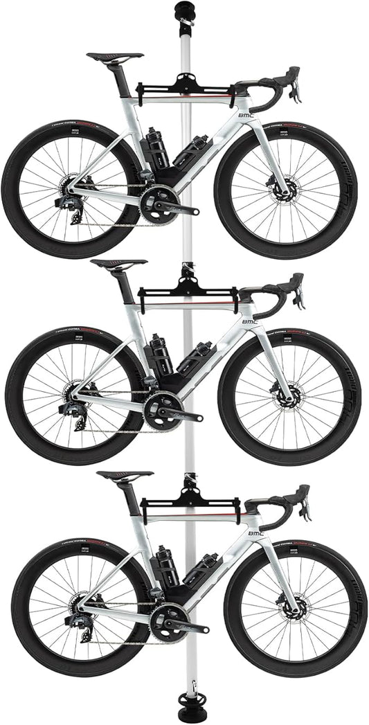Floor to Ceiling 3 Bike Vertical Freestanding Hanger Parking Rack, Bicycle by Unknown
